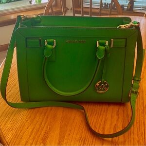 Kelly Green Cross-body/ Hand Bag, Perfect Condition!